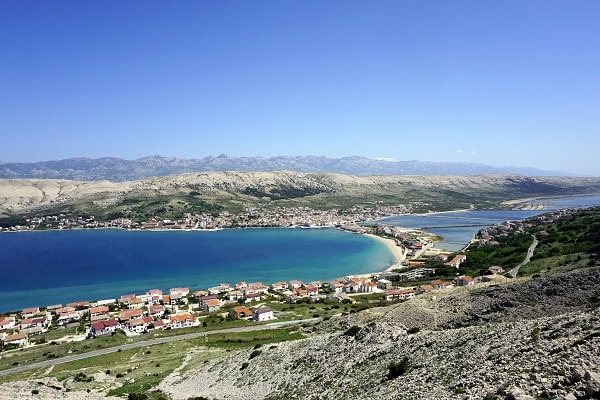 salatura sull'isola di Pag, Croazia
