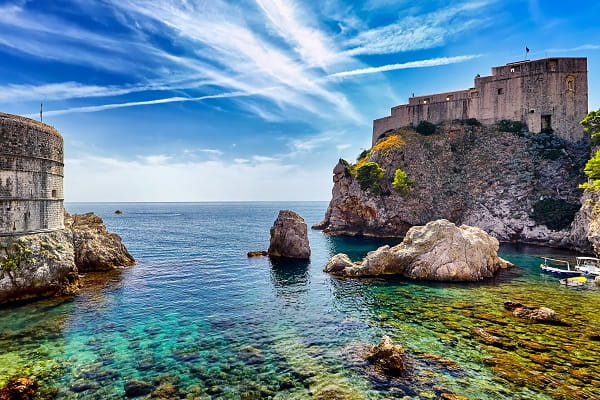 Le mura della città di Dubrovnik, Croazia