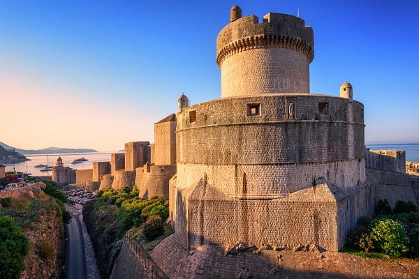 Le mura della città di Dubrovnik, Croazia